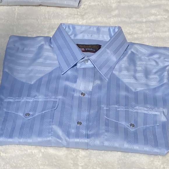 Two Men’s Snap Front Western Shirts, size 17-35 and size 18.5-35  NWOT - Picture 3 of 15